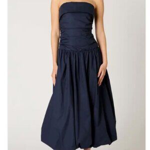 Nia Freya Strapless Dress with Bubble Skirt